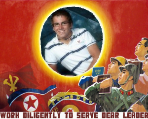 People at my work found my senior picture online.  This is what they made.